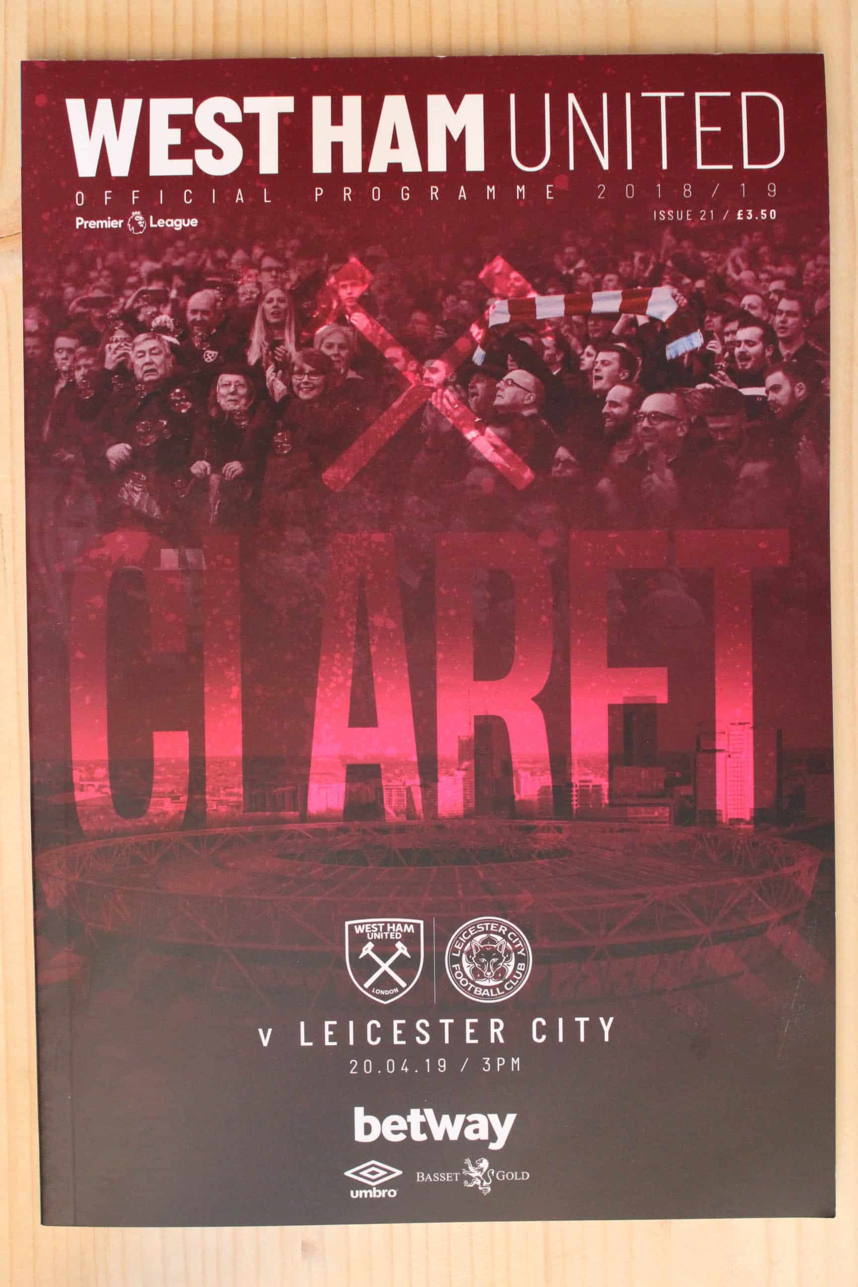 West Ham United FC v Leicester City FC